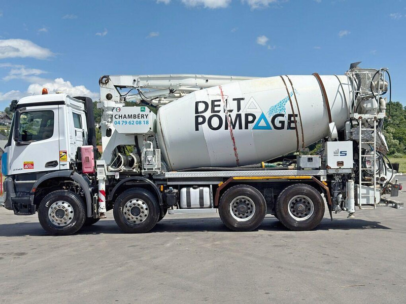 Concrete mixer truck Mercedes-Benz AROCS 3743 * Betonpumpe + FUNK * 8x4 * TOP: picture 6