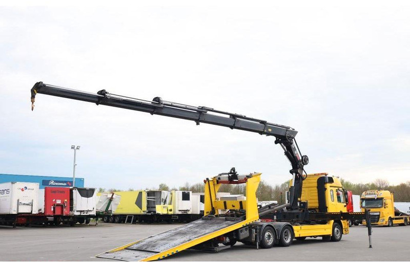 Mercedes-Benz Actros 2532 Vehicle transporter + crane Hiab 477EP-5 HiPro 6x2 - Autotransporter truck: picture 5 Mercedes-Benz Actros 2532 Vehicle transporter + crane Hiab 477EP-5 HiPro 6x2 - Autotransporter truck: picture 5