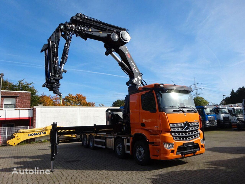 Mercedes-Benz Arocs 3751 - Flatbed+crane - Dropside/ Flatbed truck, Crane truck: picture 4 Mercedes-Benz Arocs 3751 - Flatbed+crane - Dropside/ Flatbed truck, Crane truck: picture 4