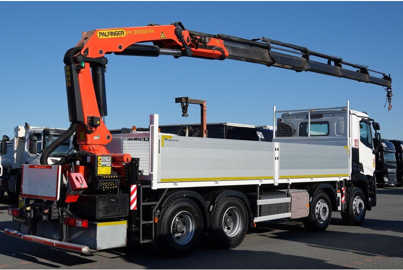 Renault C 430 / 8x4 / SKRZYNIOWY 7 M + HDS PALFINGER 33002 -wysów: 14,5 - Dropside/ Flatbed truck, Crane truck: picture 4 Renault C 430 / 8x4 / SKRZYNIOWY 7 M + HDS PALFINGER 33002 -wysów: 14,5 - Dropside/ Flatbed truck, Crane truck: picture 4