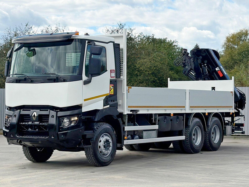 Renault C 430 *HIAB X - HIPRO 192 ES -4 + FUNK* 6x4 - Dropside/ Flatbed truck, Crane truck: picture 3 Renault C 430 *HIAB X - HIPRO 192 ES -4 + FUNK* 6x4 - Dropside/ Flatbed truck, Crane truck: picture 3