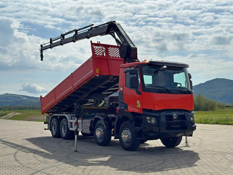 Renault C 430 *KIPPER 6,80m* HIAB X-HIDUO 188 ES-4 * 8x4 - Tipper, Crane truck: picture 2 Renault C 430 *KIPPER 6,80m* HIAB X-HIDUO 188 ES-4 * 8x4 - Tipper, Crane truck: picture 2