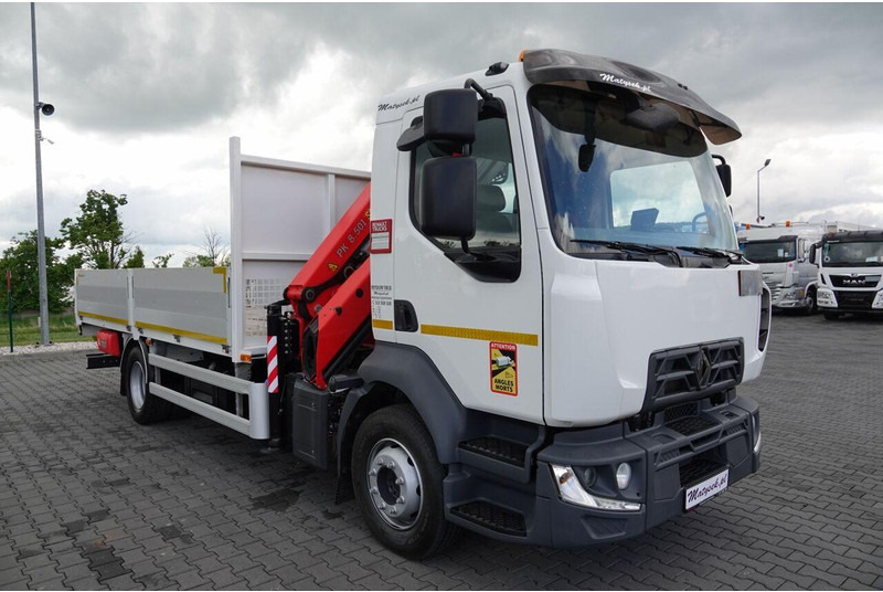 Dropside/ Flatbed truck, Crane truck Renault D 210/  4X2 / SKRZYNIOWY 5 M + HDS PALFINGER PK 8.501 SLD A / UD: picture 18