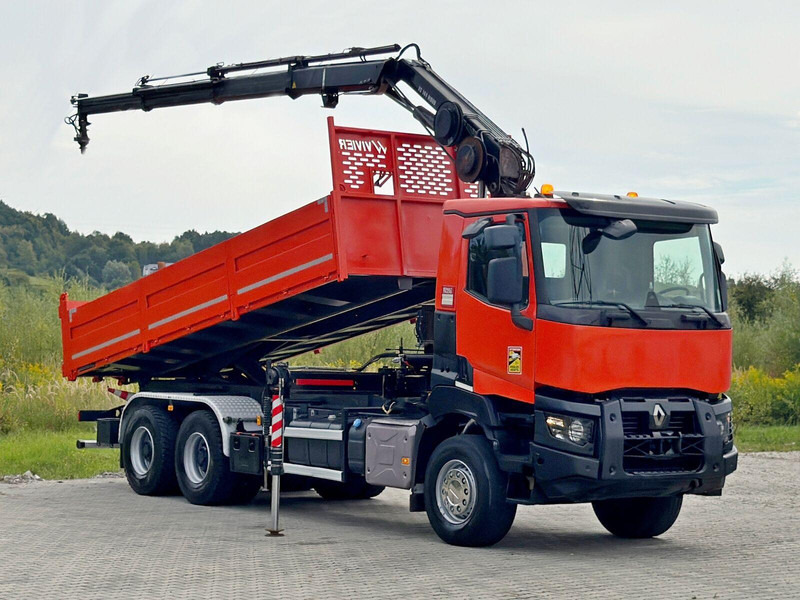 Renault K 380 * HIAB 144 BS - 3 HIDUO + FUNK * 6x4 * TOP - Tipper, Crane truck: picture 2 Renault K 380 * HIAB 144 BS - 3 HIDUO + FUNK * 6x4 * TOP - Tipper, Crane truck: picture 2