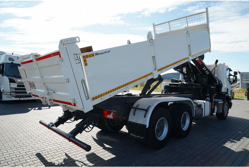 Scania P 410 / 6x4 / WYWROTKA - 6 M + HDS HIAB XS 211 / STEROWANIE RADI - Tipper, Crane truck: picture 3 Scania P 410 / 6x4 / WYWROTKA - 6 M + HDS HIAB XS 211 / STEROWANIE RADI - Tipper, Crane truck: picture 3