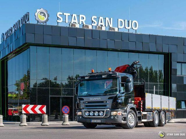 Dropside/ Flatbed truck, Crane truck Scania P270 6x2 PALFINGER PK 20002 HDS Crane Rotator: picture 7