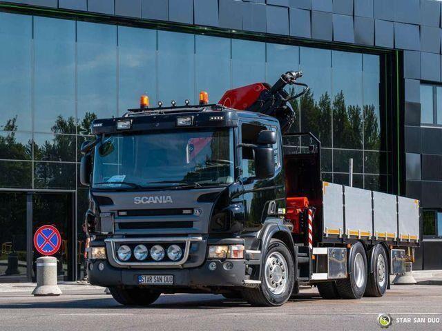 Dropside/ Flatbed truck, Crane truck Scania P270 6x2 PALFINGER PK 20002 HDS Crane Rotator: picture 9