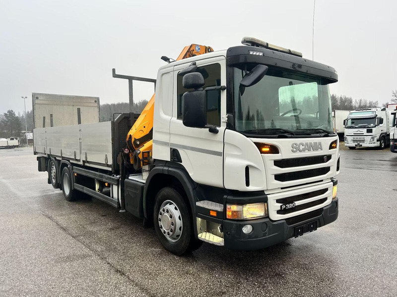Scania P320 / 6x2/4 / Euro 5 / Tail lift / EFFER 175.2 loader crane - Dropside/ Flatbed truck, Crane truck: picture 3 Scania P320 / 6x2/4 / Euro 5 / Tail lift / EFFER 175.2 loader crane - Dropside/ Flatbed truck, Crane truck: picture 3