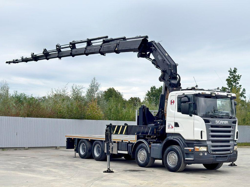 Scania R 620*PLATFORM 6,45m*HIAB 600 E - 9 + FUNK / 8x4 - Dropside/ Flatbed truck, Crane truck: picture 2 Scania R 620*PLATFORM 6,45m*HIAB 600 E - 9 + FUNK / 8x4 - Dropside/ Flatbed truck, Crane truck: picture 2