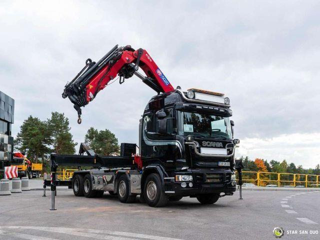 Scania R580 8x4 HMF 5020-K6, JOAB L20 5200AK Hooklift - Hook lift truck, Crane truck: picture 4 Scania R580 8x4 HMF 5020-K6, JOAB L20 5200AK Hooklift - Hook lift truck, Crane truck: picture 4