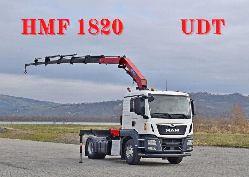 MAN TGS 18.500 Sattelzugmaschine + HMF 1820 /FUNK - Tractor unit: picture 1 MAN TGS 18.500 Sattelzugmaschine + HMF 1820 /FUNK - Tractor unit: picture 1