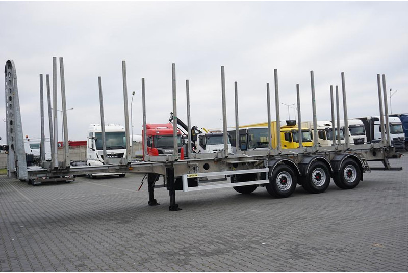 Zaslaw KŁONICOWA / DO DREWNA / WAGA 6 400 KG / OŚ PODNOSZONA - Logging trailer: picture 3 Zaslaw KŁONICOWA / DO DREWNA / WAGA 6 400 KG / OŚ PODNOSZONA - Logging trailer: picture 3