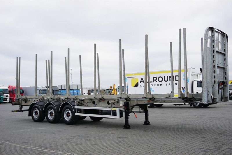 Zaslaw KŁONICOWA / DO DREWNA / WAGA 6 400 KG / OŚ PODNOSZONA - Logging trailer: picture 4 Zaslaw KŁONICOWA / DO DREWNA / WAGA 6 400 KG / OŚ PODNOSZONA - Logging trailer: picture 4