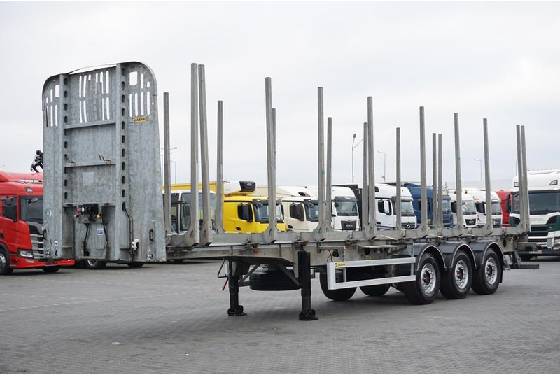 Zaslaw KŁONICOWA / DO DREWNA / WAGA 6 400 KG / OŚ PODNOSZONA - Logging trailer: picture 2 Zaslaw KŁONICOWA / DO DREWNA / WAGA 6 400 KG / OŚ PODNOSZONA - Logging trailer: picture 2