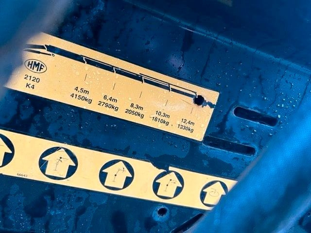 Loader crane HMF 2120 K4 2014 CRANE KRAN REMOTE CONTROL: picture 6