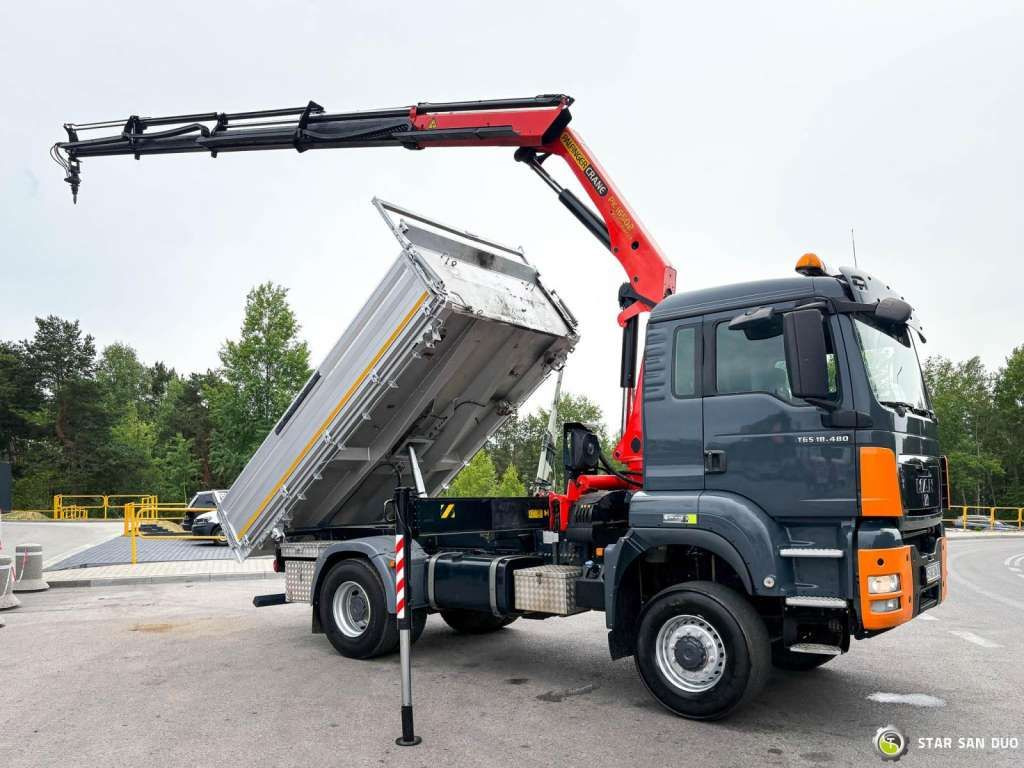 MAN TGS 18.480 PALFINGER PK 16502 HDS Crane,Kipper - Crane truck: picture 3 MAN TGS 18.480 PALFINGER PK 16502 HDS Crane,Kipper - Crane truck: picture 3
