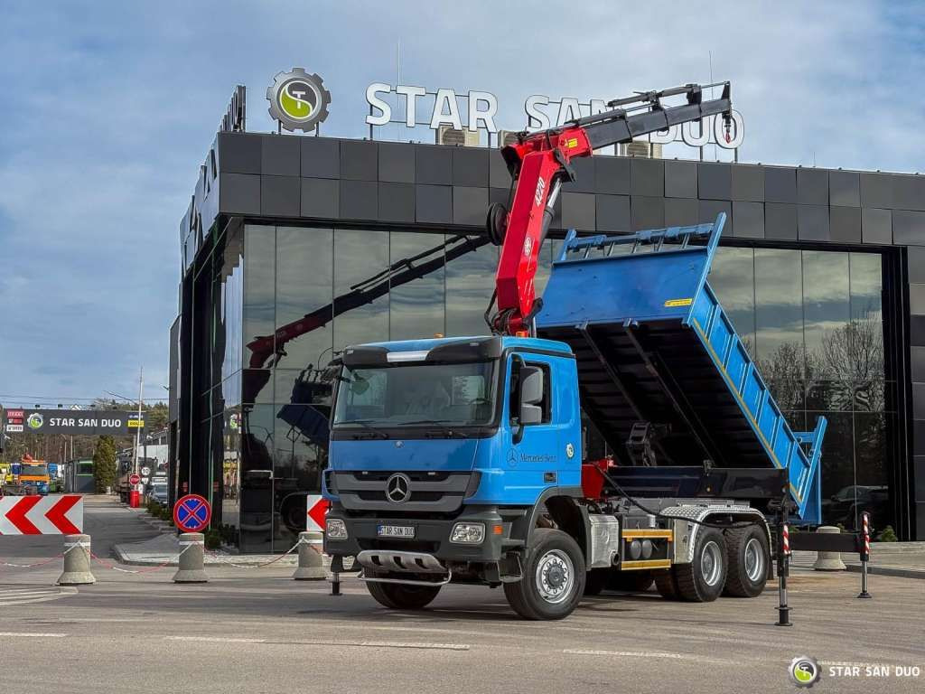 Mercedes-Benz ACTROS 3341 6x6 HMF 4220 K4 CRANE KIPPER - Crane truck: picture 1 Mercedes-Benz ACTROS 3341 6x6 HMF 4220 K4 CRANE KIPPER - Crane truck: picture 1