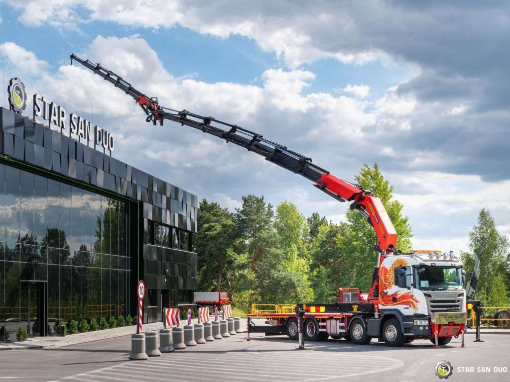 Scania G450 8x2 PALFINGER PK 85002 Fly Jib Winch - Crane truck: picture 2 Scania G450 8x2 PALFINGER PK 85002 Fly Jib Winch - Crane truck: picture 2