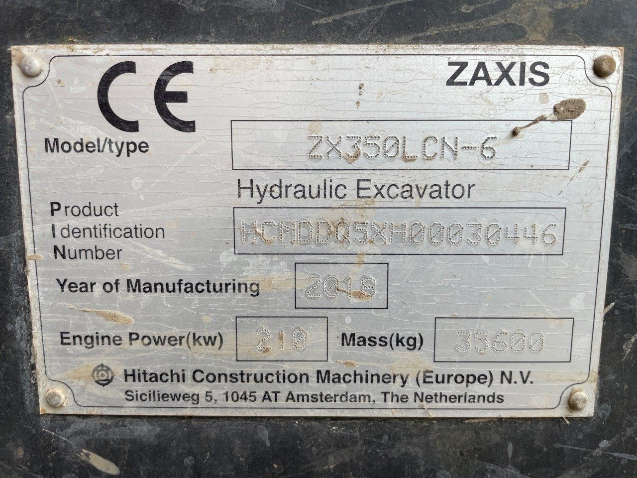 Crawler excavator HITACHI ZX350 LCN - 6: picture 10