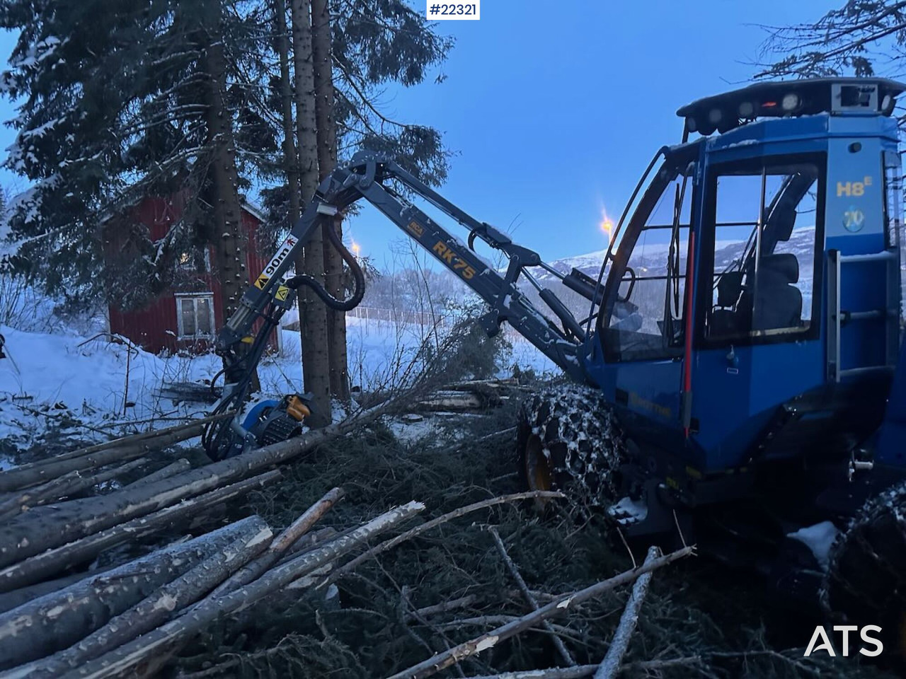 Rottne H8E hogstmaskin m/ hogstaggregat og kjettinger - Forestry harvester: picture 3 Rottne H8E hogstmaskin m/ hogstaggregat og kjettinger - Forestry harvester: picture 3