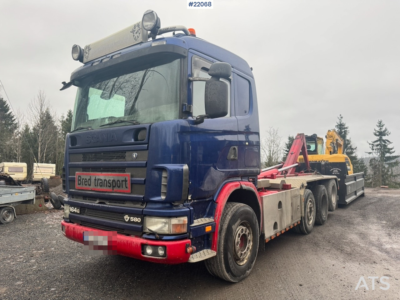 Scania 2003 Scania R164 580 8x2 Tridem Krokbil - Hook lift truck: picture 1 Scania 2003 Scania R164 580 8x2 Tridem Krokbil - Hook lift truck: picture 1
