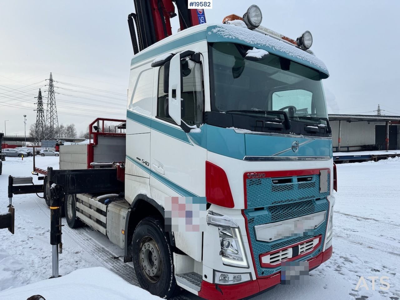 Crane truck Volvo 2019 Volvo FH540 8x4 Tridem Kranbil m/ 50 t/m HMF kran m/ Jibb. Lite km og krantimer!: picture 6
