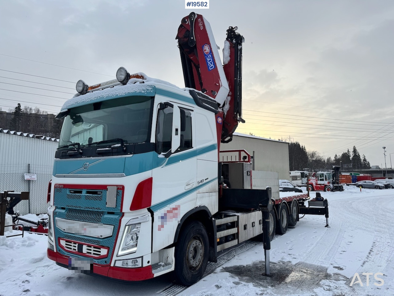Crane truck Volvo 2019 Volvo FH540 8x4 Tridem Kranbil m/ 50 t/m HMF kran m/ Jibb. Lite km og krantimer!: picture 8