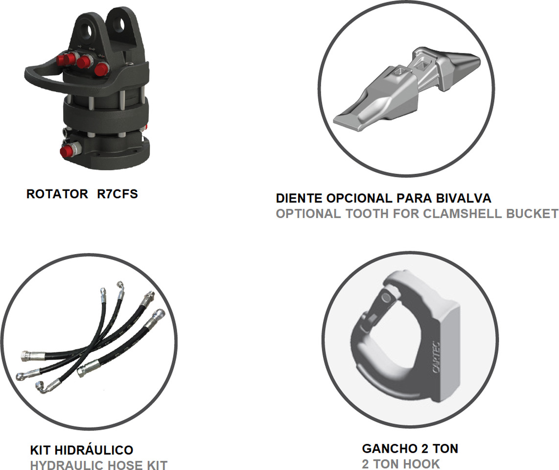 Clamshell bucket for digging BV-M 500 - Clamshell bucket for Loader crane: picture 3 Clamshell bucket for digging BV-M 500 - Clamshell bucket for Loader crane: picture 3