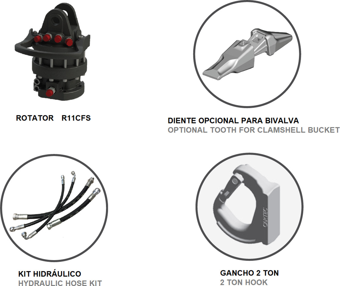 Clamshell bucket with high capacity BV-S 1000 - Clamshell bucket for Loader crane: picture 4 Clamshell bucket with high capacity BV-S 1000 - Clamshell bucket for Loader crane: picture 4