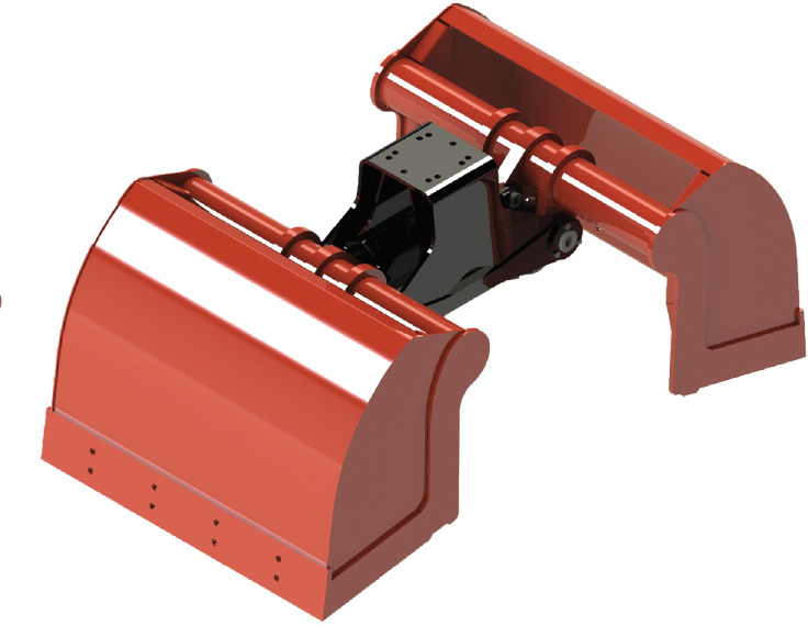 Clamshell bucket with sidewalls BV-L 320 - Clamshell bucket for Loader crane: picture 1 Clamshell bucket with sidewalls BV-L 320 - Clamshell bucket for Loader crane: picture 1