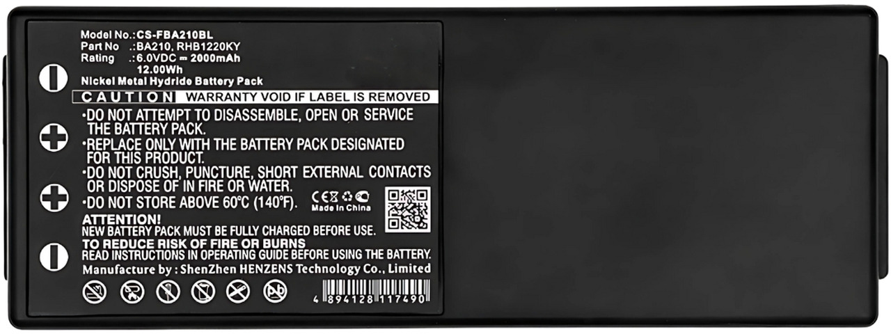 Compatible battery HBC BA210, RHB1220KY - Battery for Loader crane: picture 3 Compatible battery HBC BA210, RHB1220KY - Battery for Loader crane: picture 3