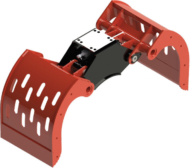 Pearced clamshell bucket BV-MR 50 SG - Clamshell bucket for Loader crane: picture 1 Pearced clamshell bucket BV-MR 50 SG - Clamshell bucket for Loader crane: picture 1