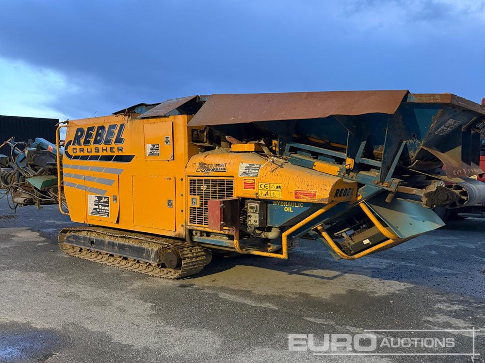 2012 Rebel Tracked Jaw Crusher, Afterscreen, Fines Discharge Conveyor, Overband Magent - Crusher: picture 2 2012 Rebel Tracked Jaw Crusher, Afterscreen, Fines Discharge Conveyor, Overband Magent - Crusher: picture 2