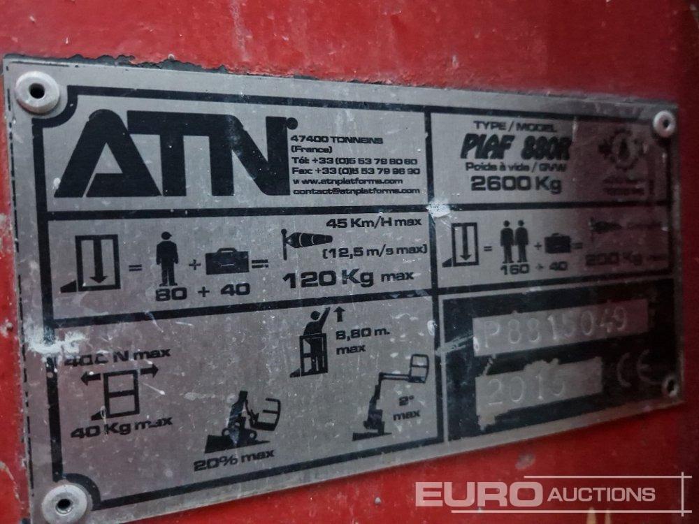 Aerial platform 2015 ATN PIAF 880R: picture 24 Aerial platform 2015 ATN PIAF 880R: picture 24