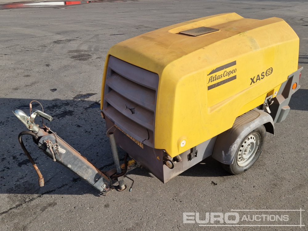 2017 Atlas Copco XAS88 180CFM - Air compressor: picture 1 2017 Atlas Copco XAS88 180CFM - Air compressor: picture 1