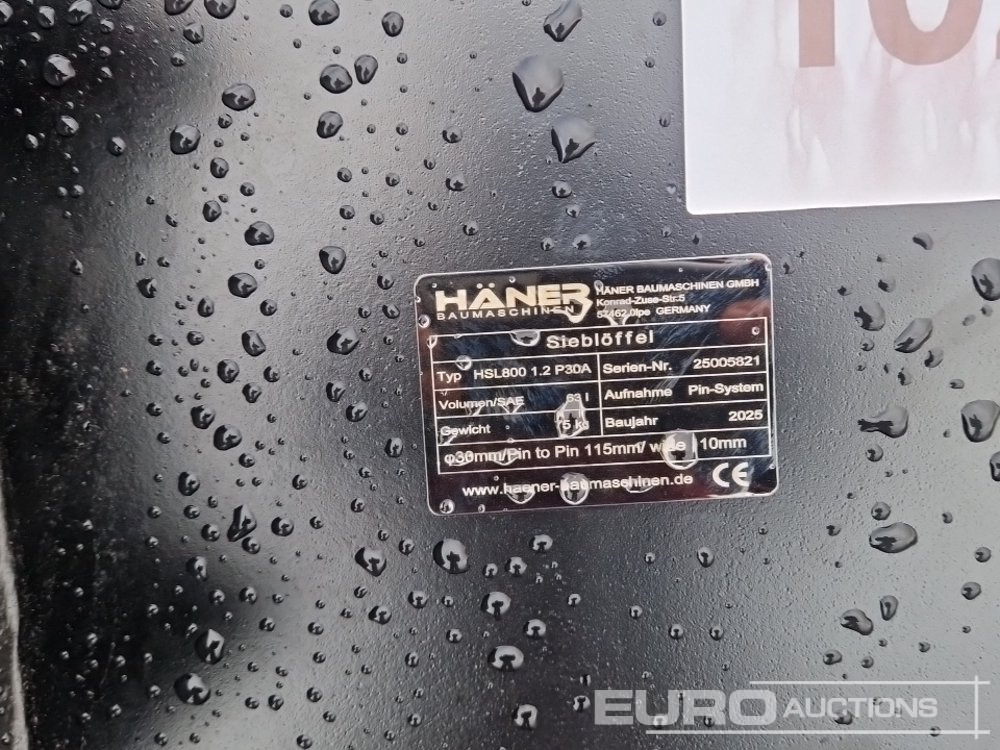 New Bucket Unused Häner HSL800 1.2 P30A: picture 7 New Bucket Unused Häner HSL800 1.2 P30A: picture 7
