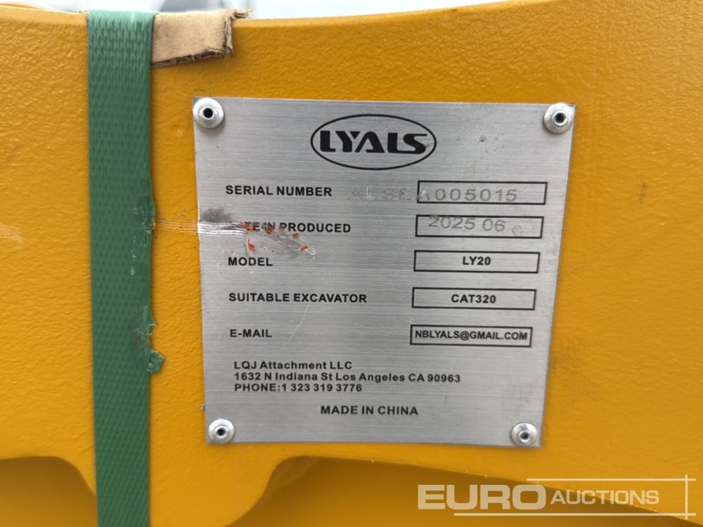 Unused 2025 Lyals LY20 - Quick coupler: picture 5 Unused 2025 Lyals LY20 - Quick coupler: picture 5