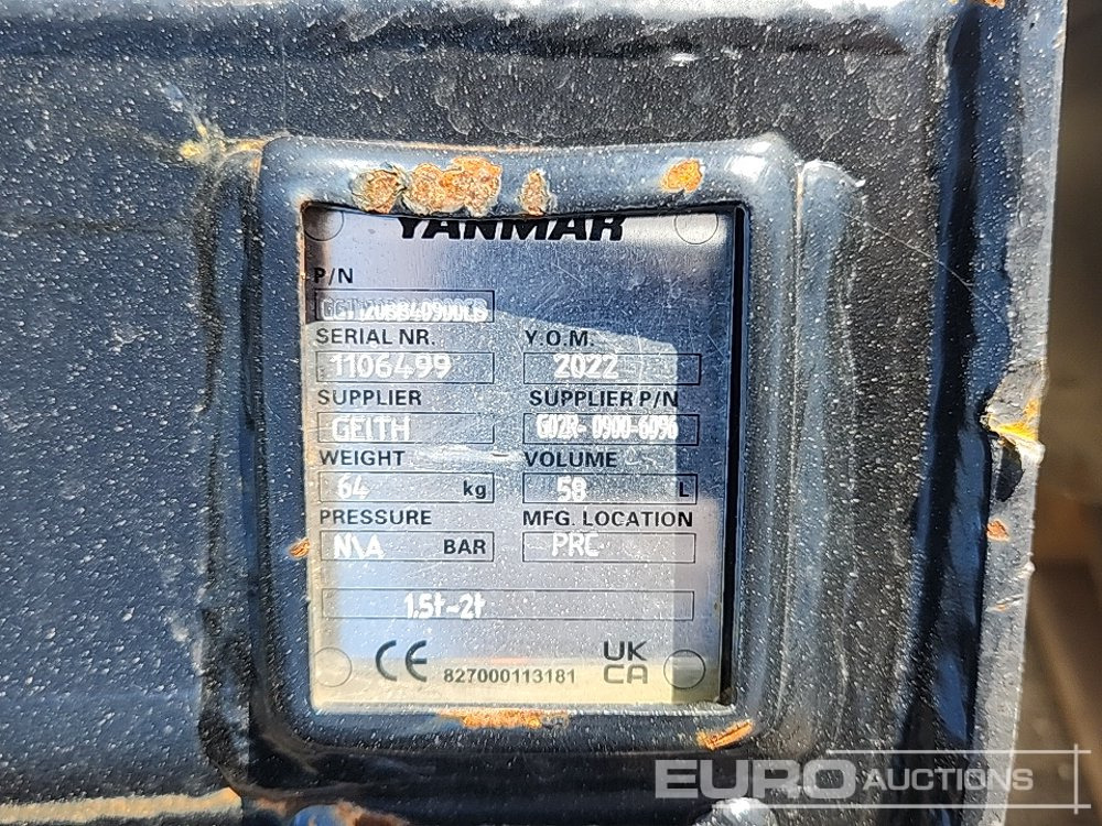 New Bucket Unused Yanmar G02R-0900-6096: picture 7