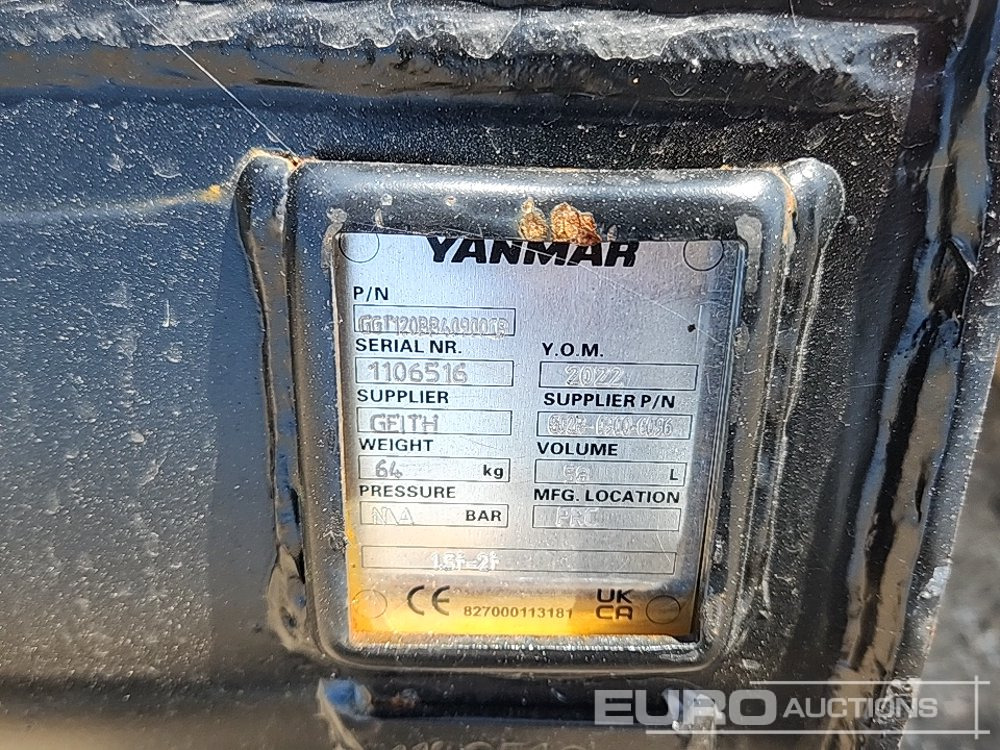 New Bucket Unused Yanmar G02R-0900-6096: picture 8