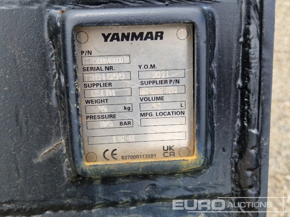 New Bucket Unused Yanmar H02-0600-7603: picture 7