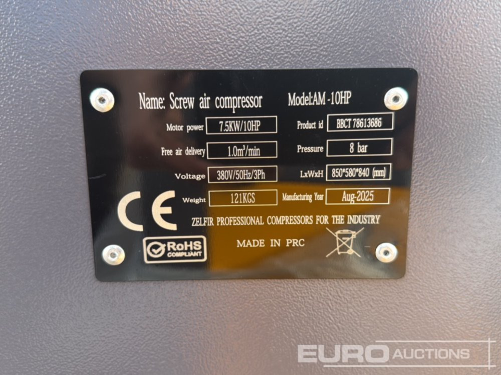 Air compressor Unused Zelfir AM-10HP: picture 11