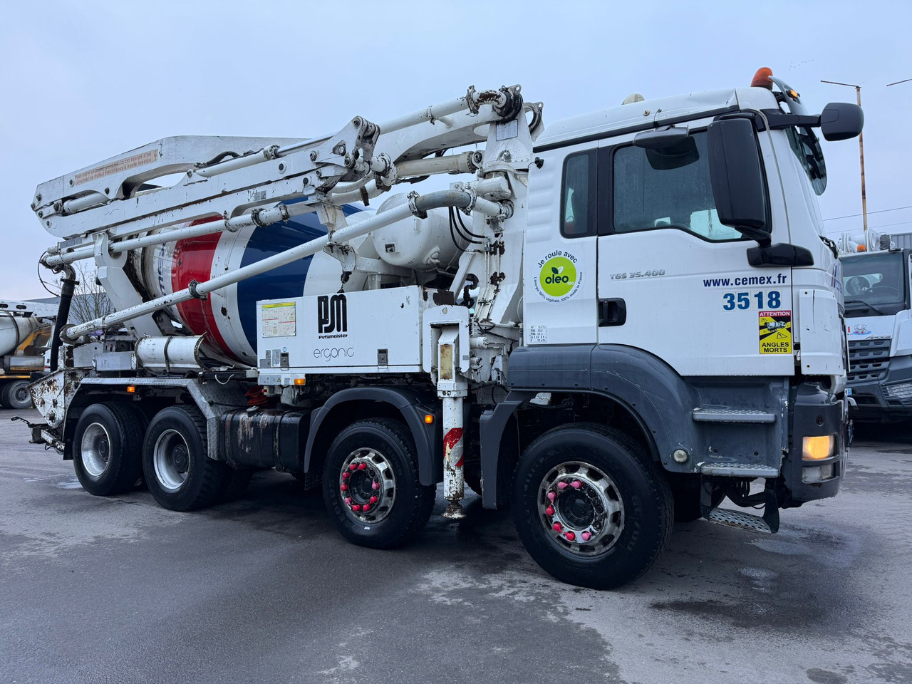 Camion béton MAN TGS 35.400 ER-306-JJ - Mixer pump truck: picture 3 Camion béton MAN TGS 35.400 ER-306-JJ - Mixer pump truck: picture 3