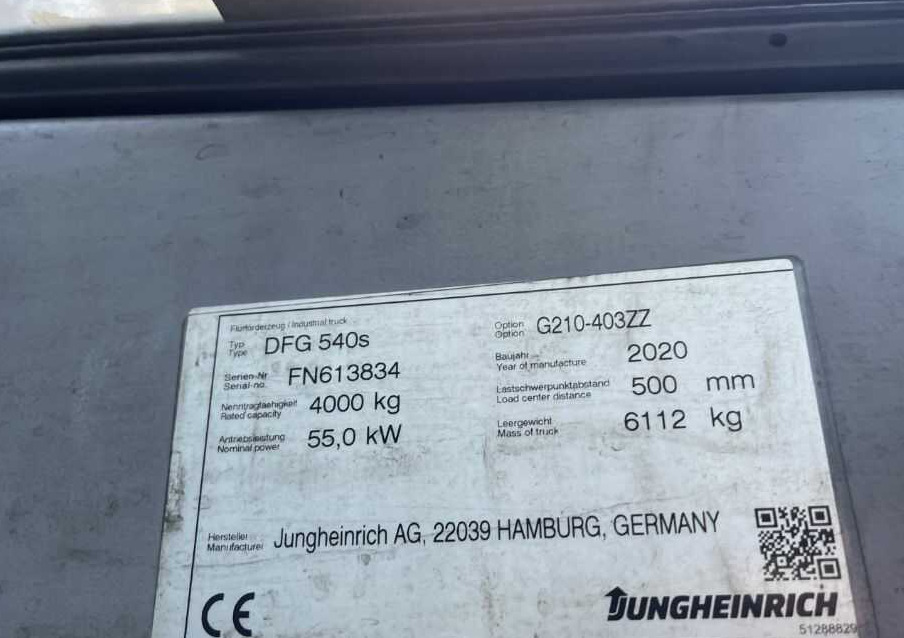 Jungheinrich DFG540s - Diesel forklift: picture 3 Jungheinrich DFG540s - Diesel forklift: picture 3