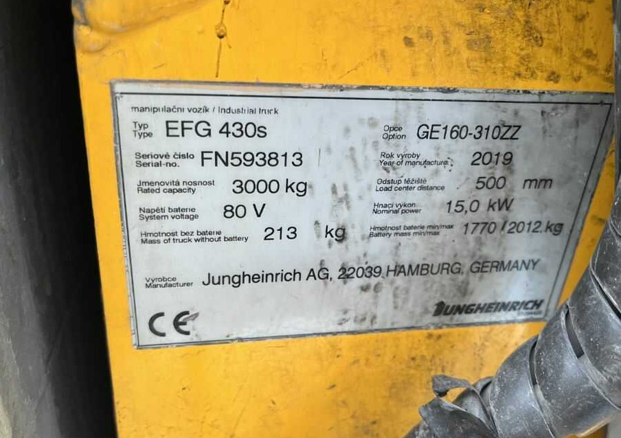 Jungheinrich EFG430 - Electric forklift: picture 2 Jungheinrich EFG430 - Electric forklift: picture 2
