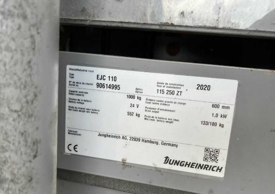 Jungheinrich EJC110 - Stacker: picture 4 Jungheinrich EJC110 - Stacker: picture 4