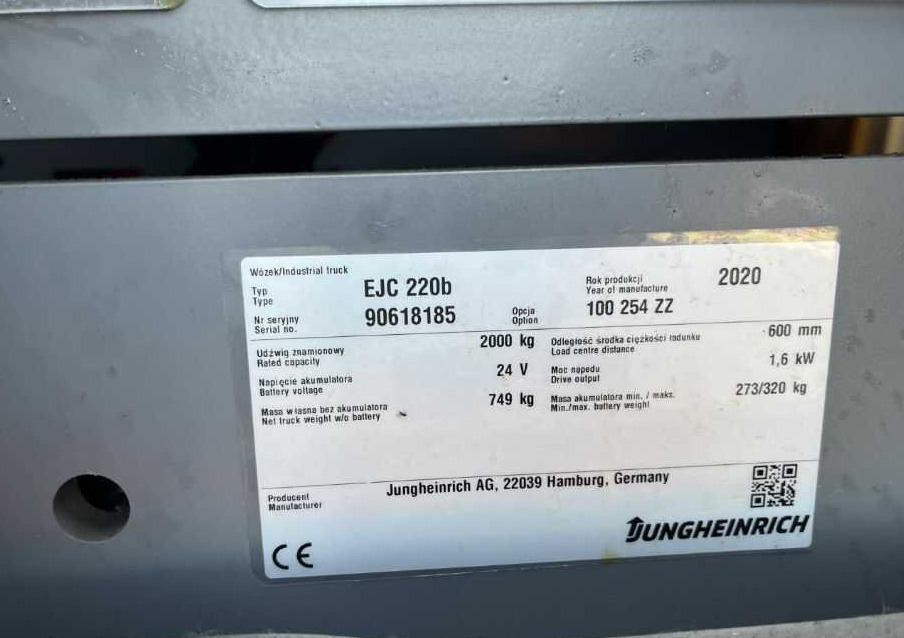 Jungheinrich EJC220b - Stacker: picture 4 Jungheinrich EJC220b - Stacker: picture 4