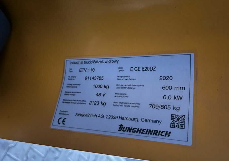 Jungheinrich ETV110 - Reach truck: picture 4 Jungheinrich ETV110 - Reach truck: picture 4