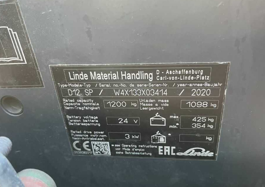 Linde D12SP - Stacker: picture 4 Linde D12SP - Stacker: picture 4