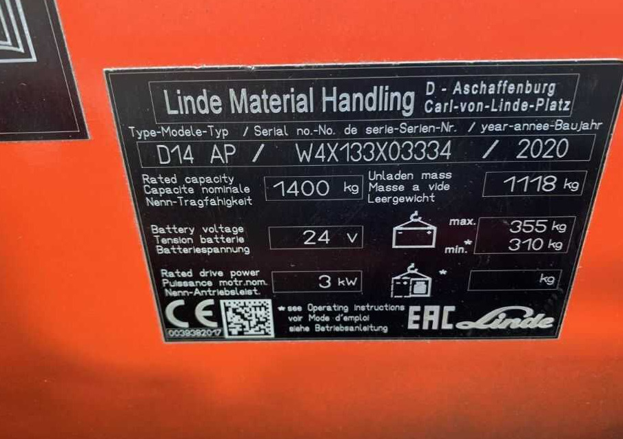 Linde D14AP - Stacker: picture 5 Linde D14AP - Stacker: picture 5