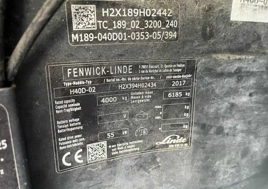 Linde H40D-02 - Diesel forklift: picture 4 Linde H40D-02 - Diesel forklift: picture 4